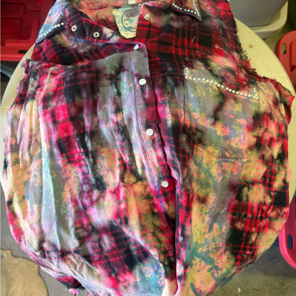Women's Multicolor Plaid Top